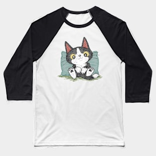 Black kitten relaxing Baseball T-Shirt